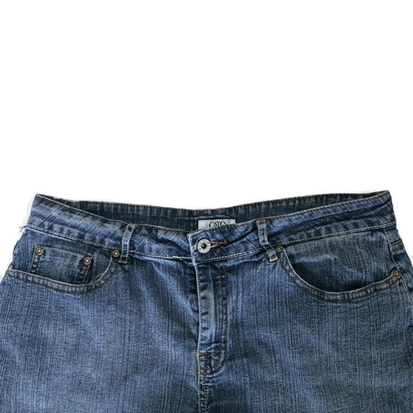 Cato Light Wash Mid Rise Blue Denim Jean Shorts - Picture 4 of 11